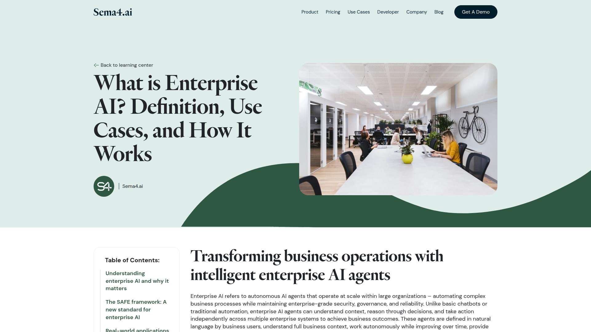 Sema4.ai Enterprise AI Agent