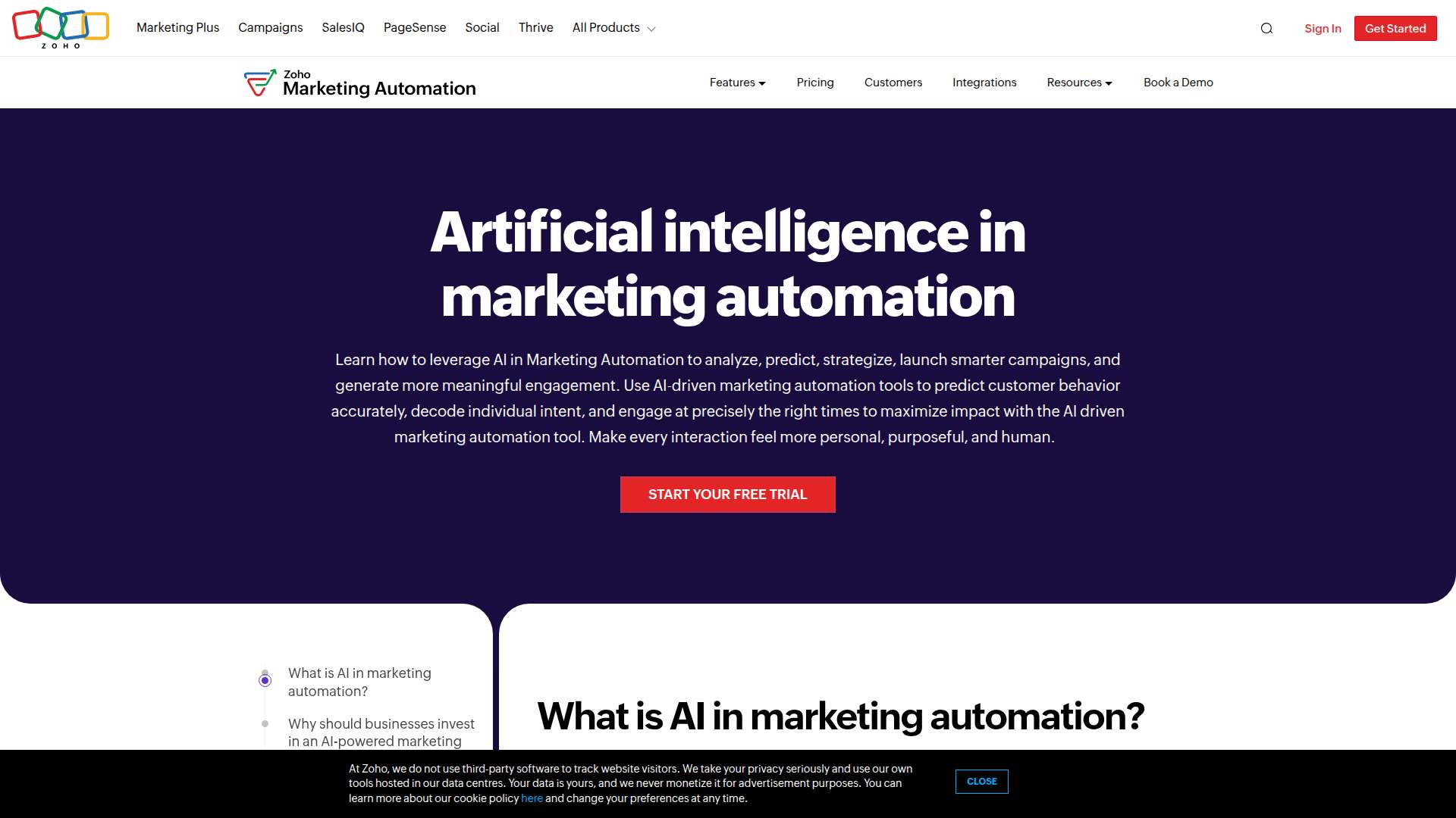 조호 마케팅 오토메이션 AI