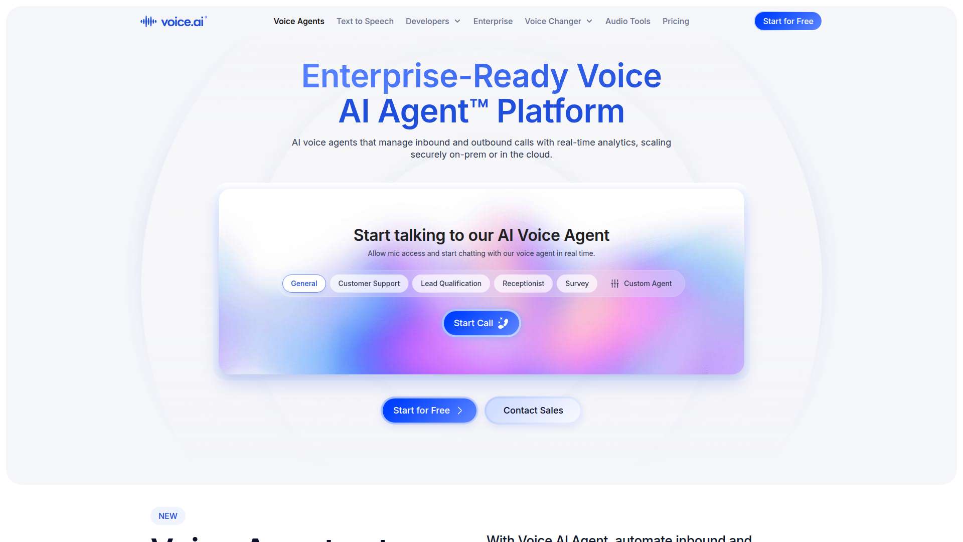 Voice.ai AI Voice Agents