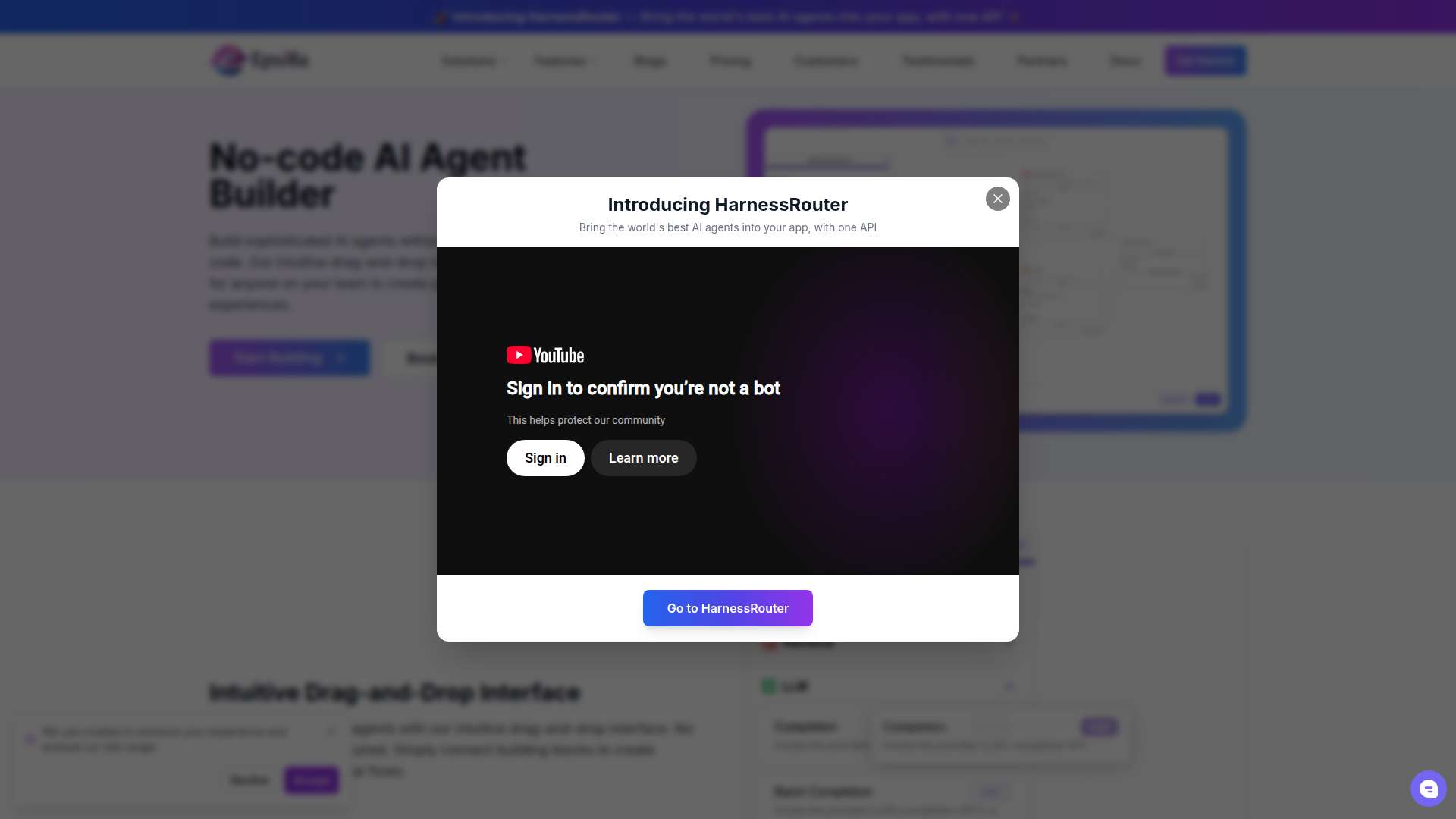 Epsilla No-Code AI Agent Builder