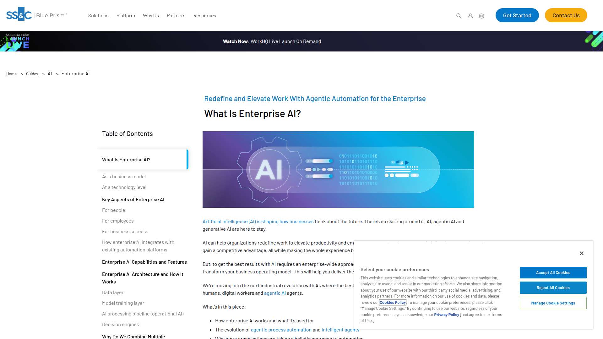 SS&C Blue Prism Enterprise AI