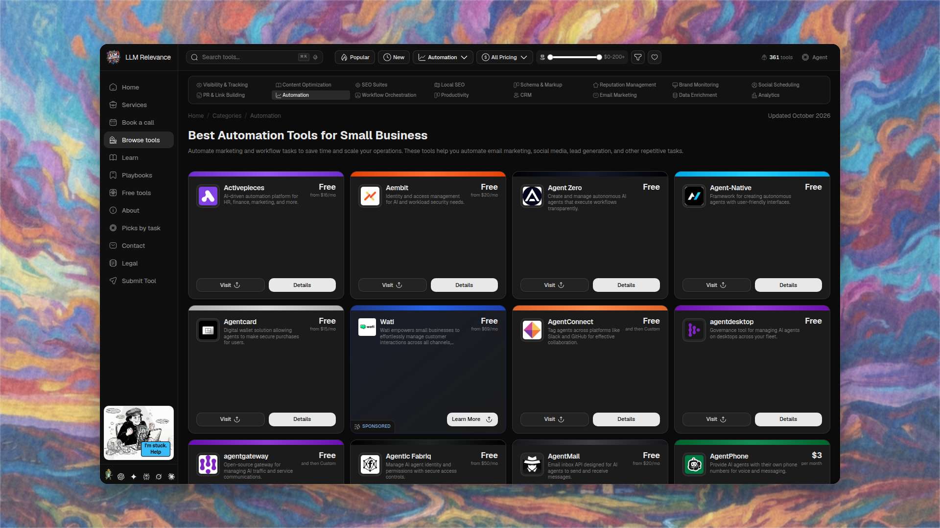 LLM Relevance - Best Automation Tools for Small Business
