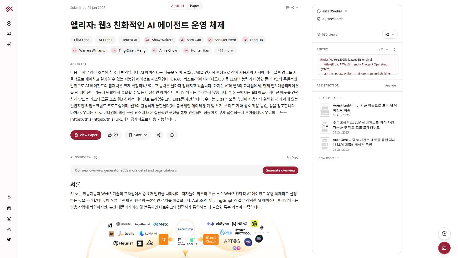 압도적인 생산성 혁신과 탈중앙화 자율 수익 창출을 완성하는 차세대 웹3 AI 에이전트 엘리자 (Eliza)
