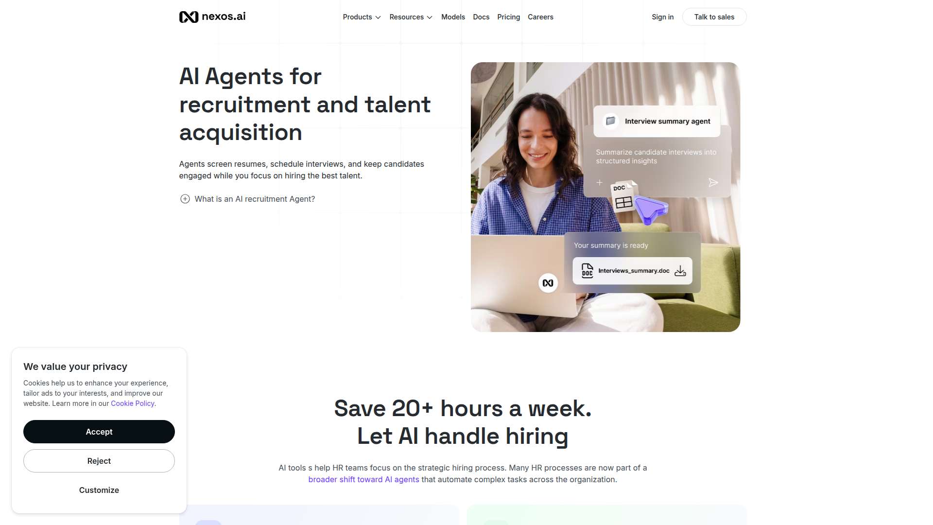 압도적 원가 절감과 업무 자동화를 실현하는 AI 에이전트 넥소스 AI (nexos.ai) - 채용 및 인재 영입을 위한 자율형 AI 에이전트
