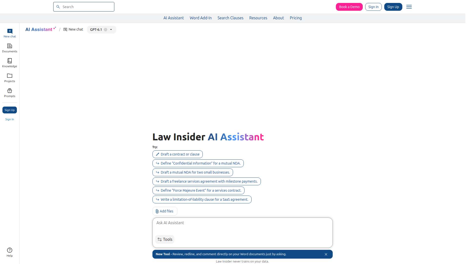 Law Insider AI Assistant
