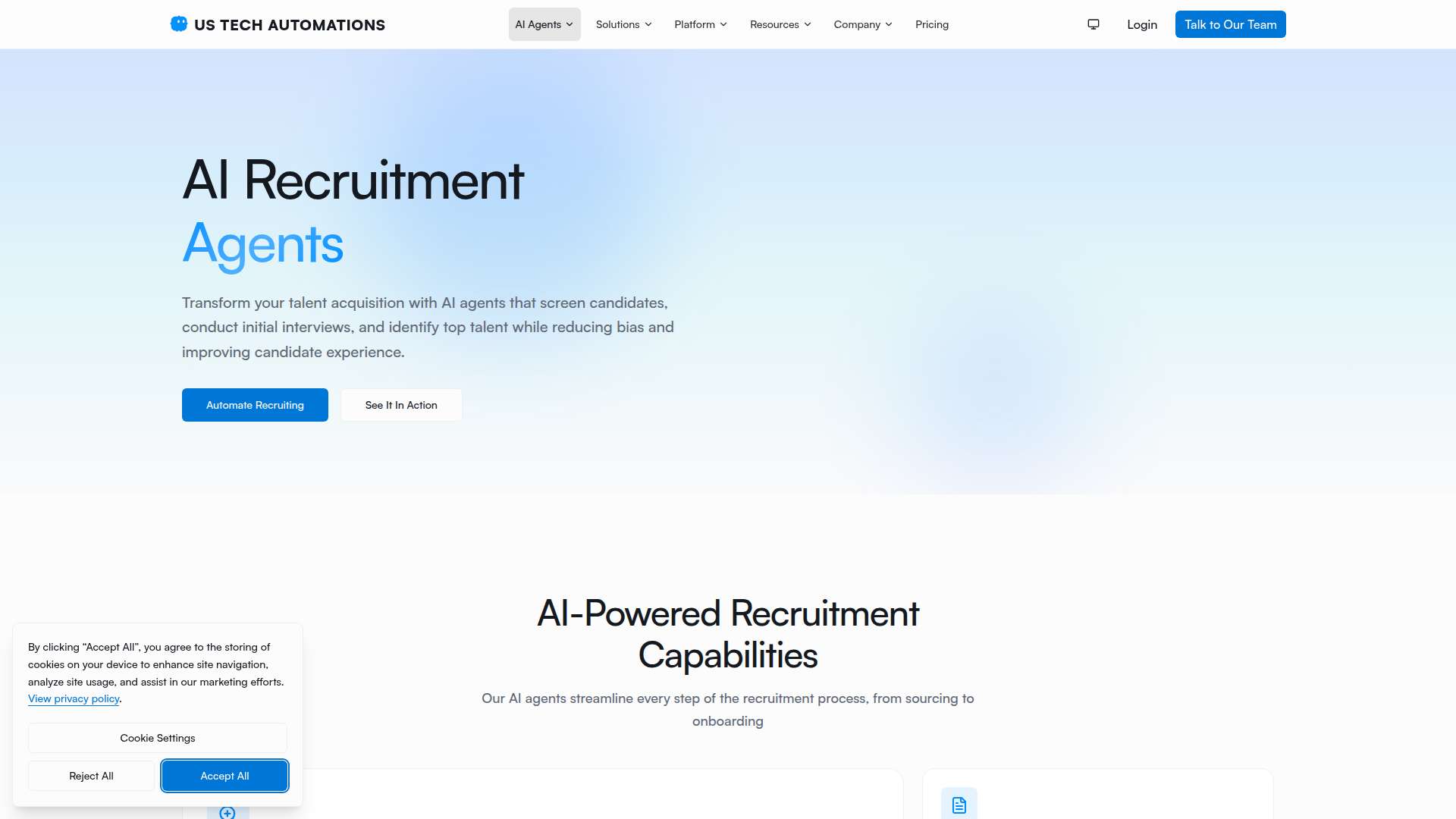 US Tech Automations AI Recruitment Agents
