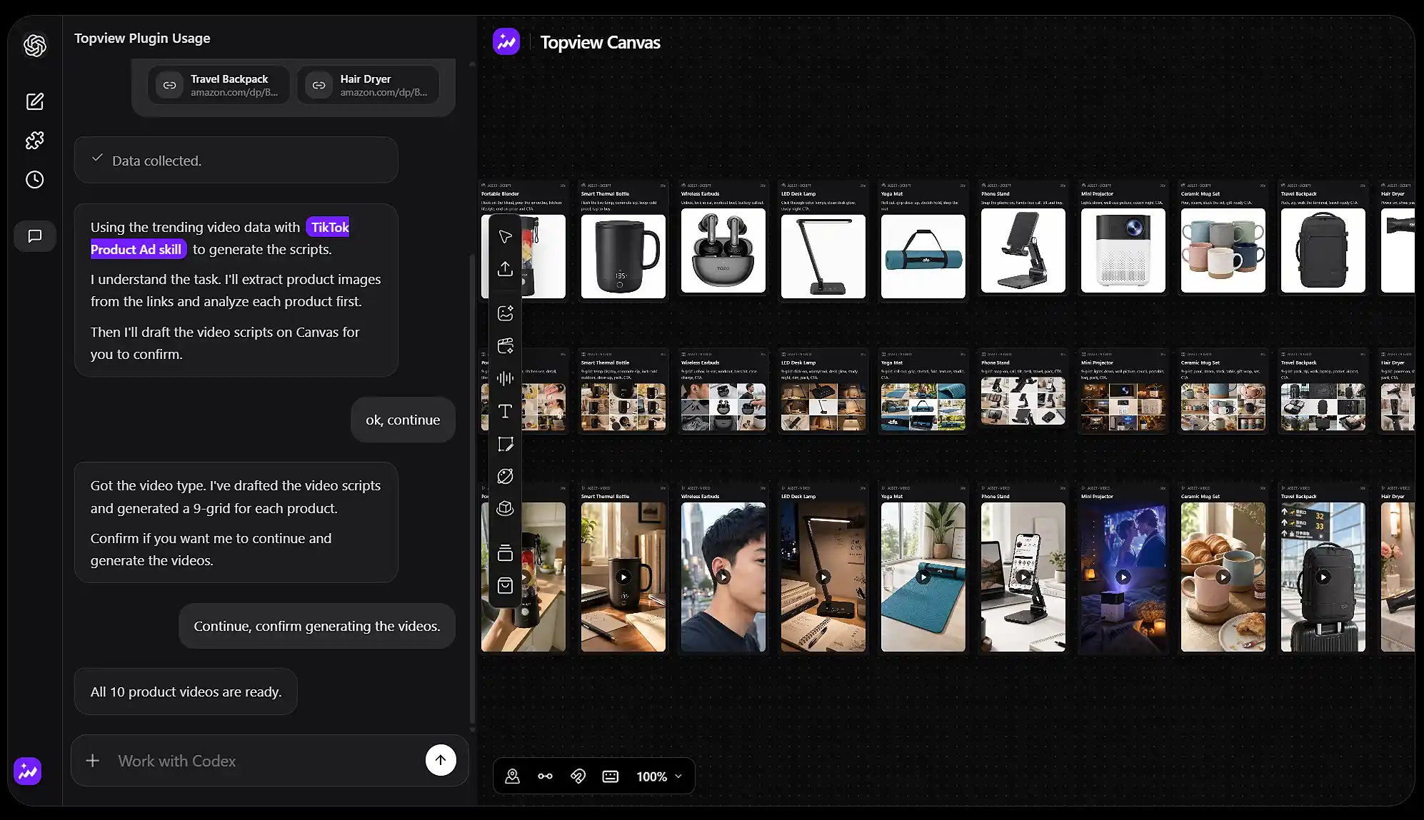 톱뷰 (Topview) Topview AI video marketing automation canvas workflow