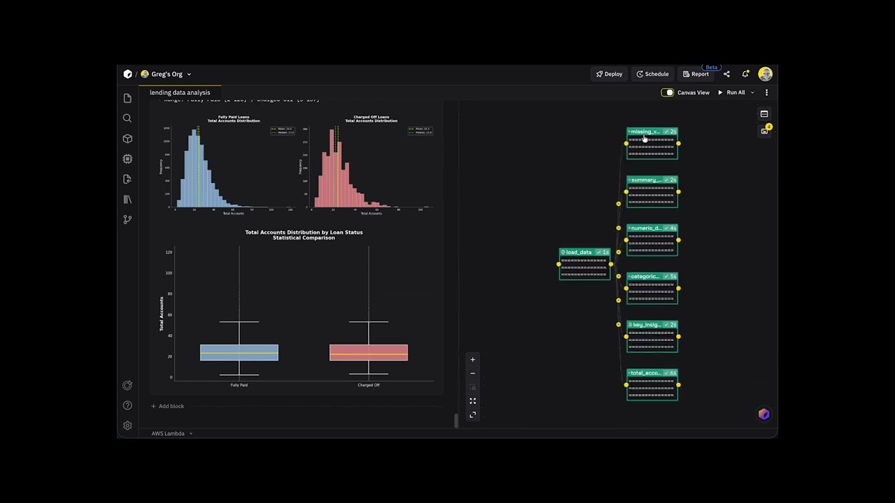제브 (Zerve) 제브 Zerve Agentic Notebook and Collaboration Dashboard