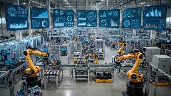 자율형 및 인터랙티브 제조 관리를 위한 대규모 결정 모델 factory architecture optimization