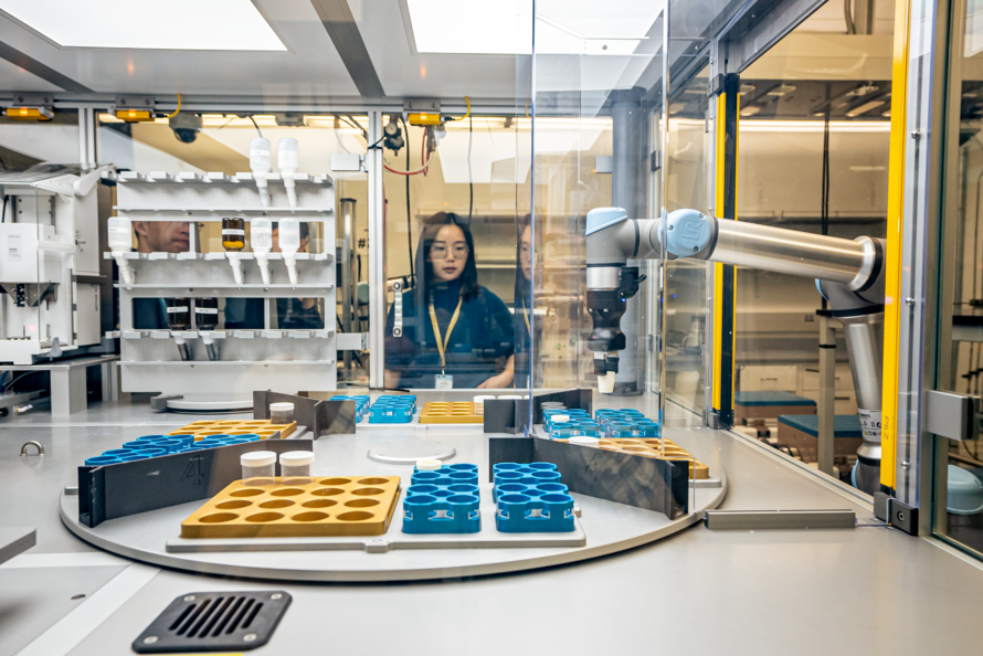 advanced artificial intelligence research laboratory with autonomous agents and robotic systems