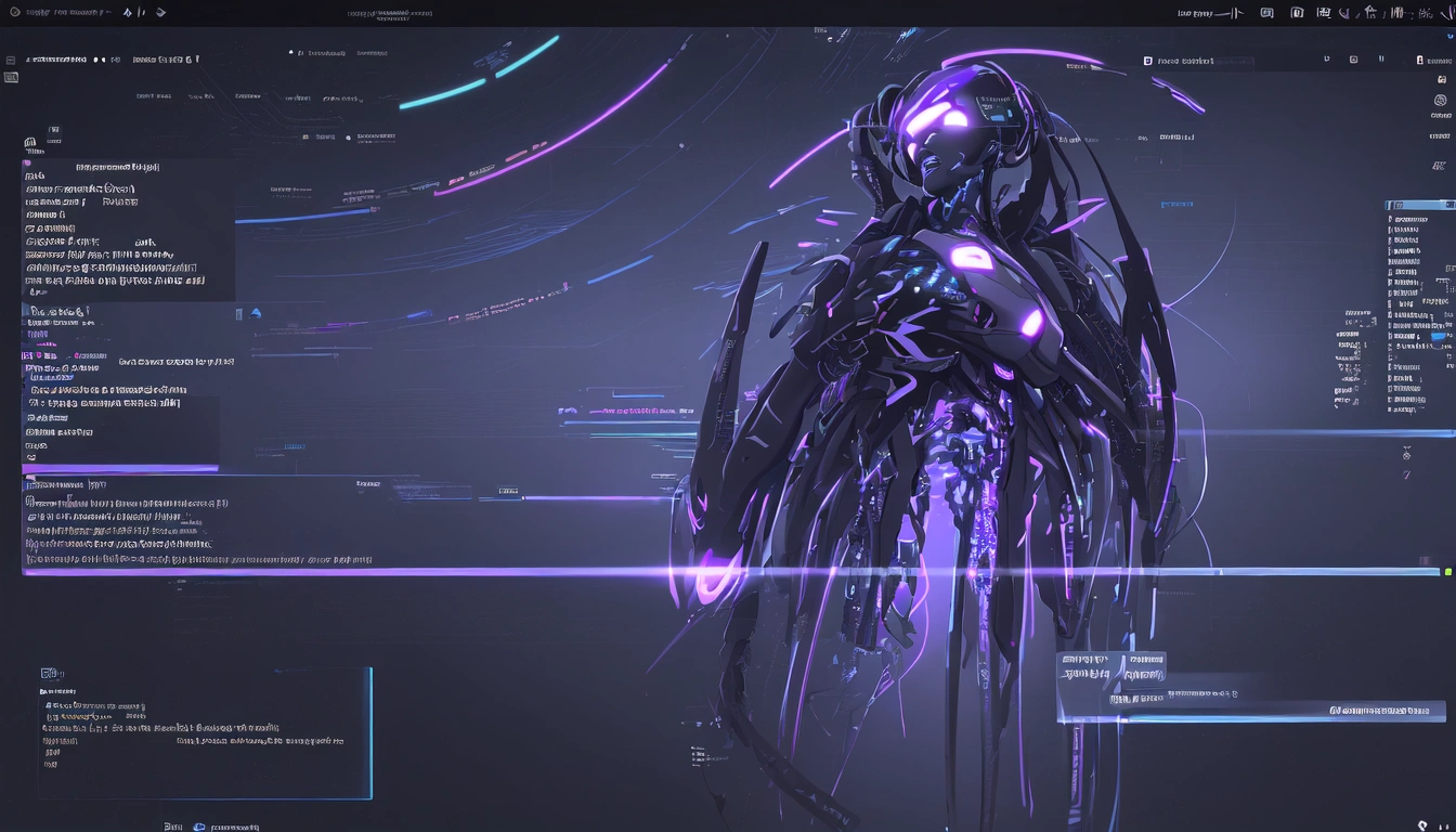 futuristic ai code editor interface with autonomous task execution
