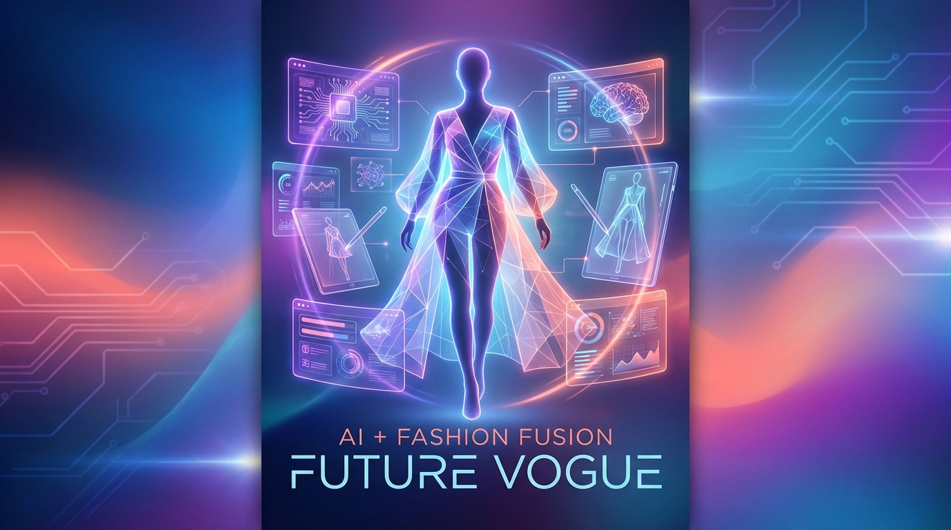 futuristic fashion ai lookbook studio dashboard