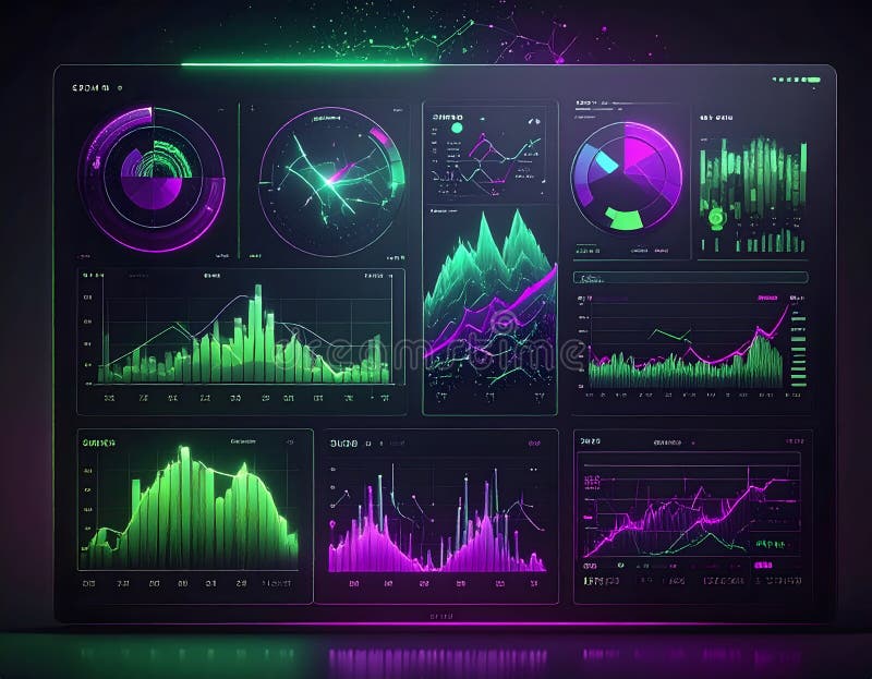 Futuristic AI evaluation dashboard with glowing metrics and data visualizations