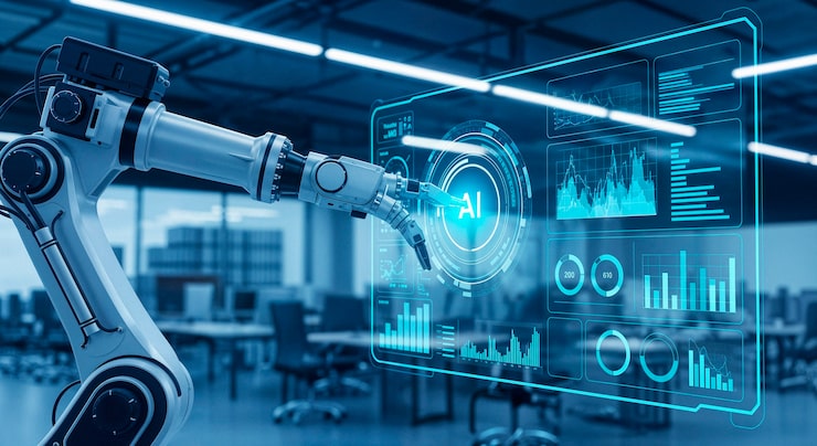 futuristic digital workflow automation technology