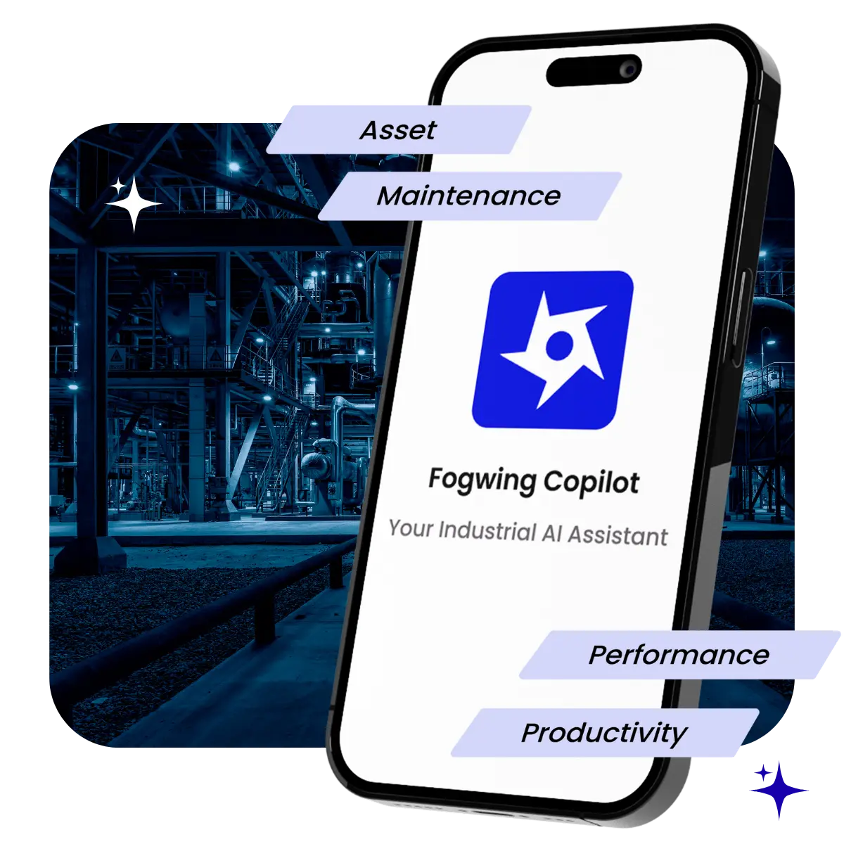 Fogwing AI 코파일럿 Fogwing AI Copilot mobile application and asset maintenance
