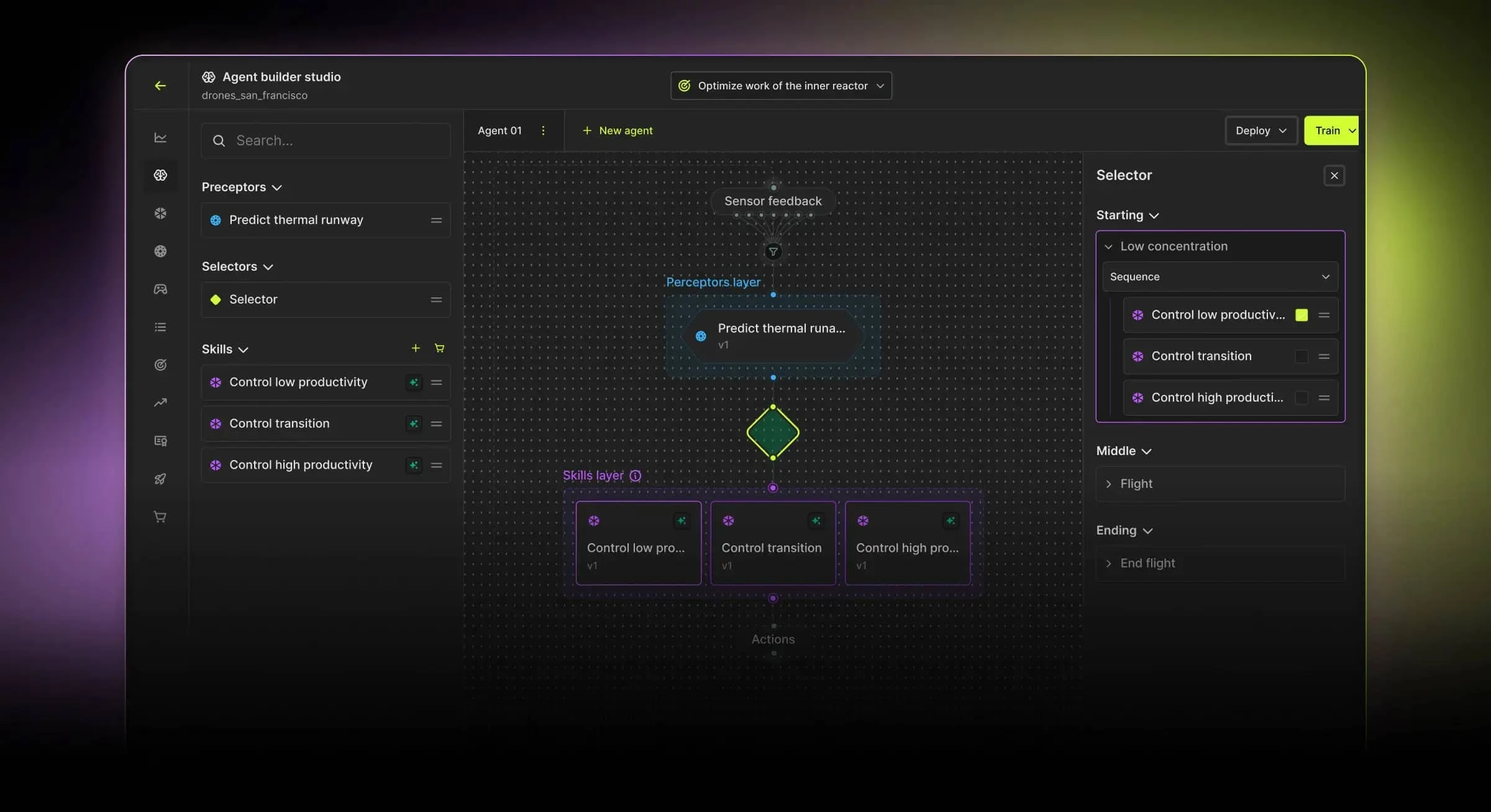 LEVER Xpert AI agent workflow interface