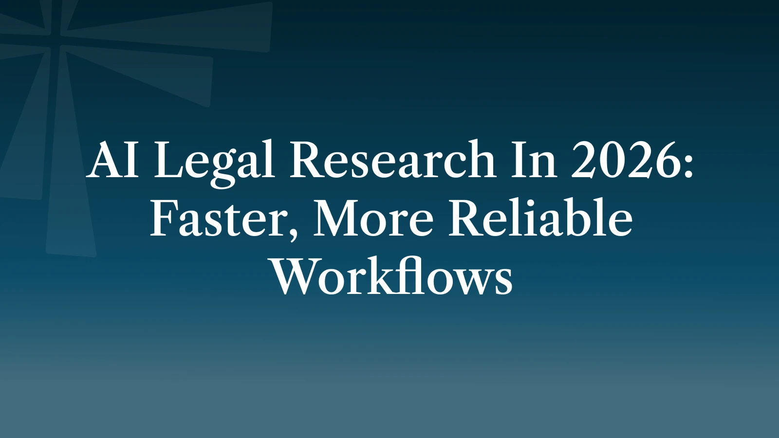 와다 AI Waddah AI legal research workflow