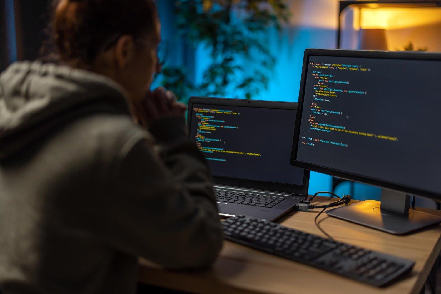 Cybersecurity ethical hacker AI scanning frontend vulnerabilities in code