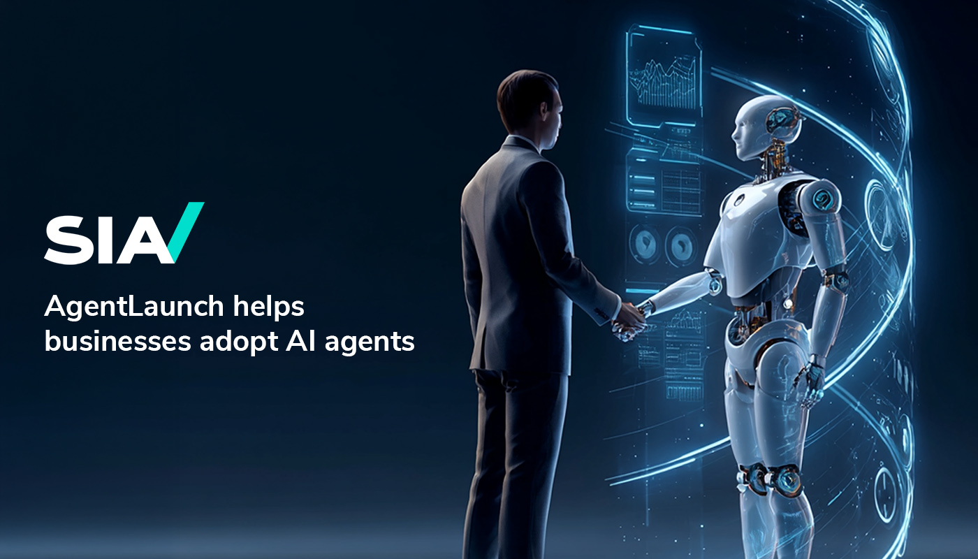 Global AI builder launching agent on digital platform futuristic interface