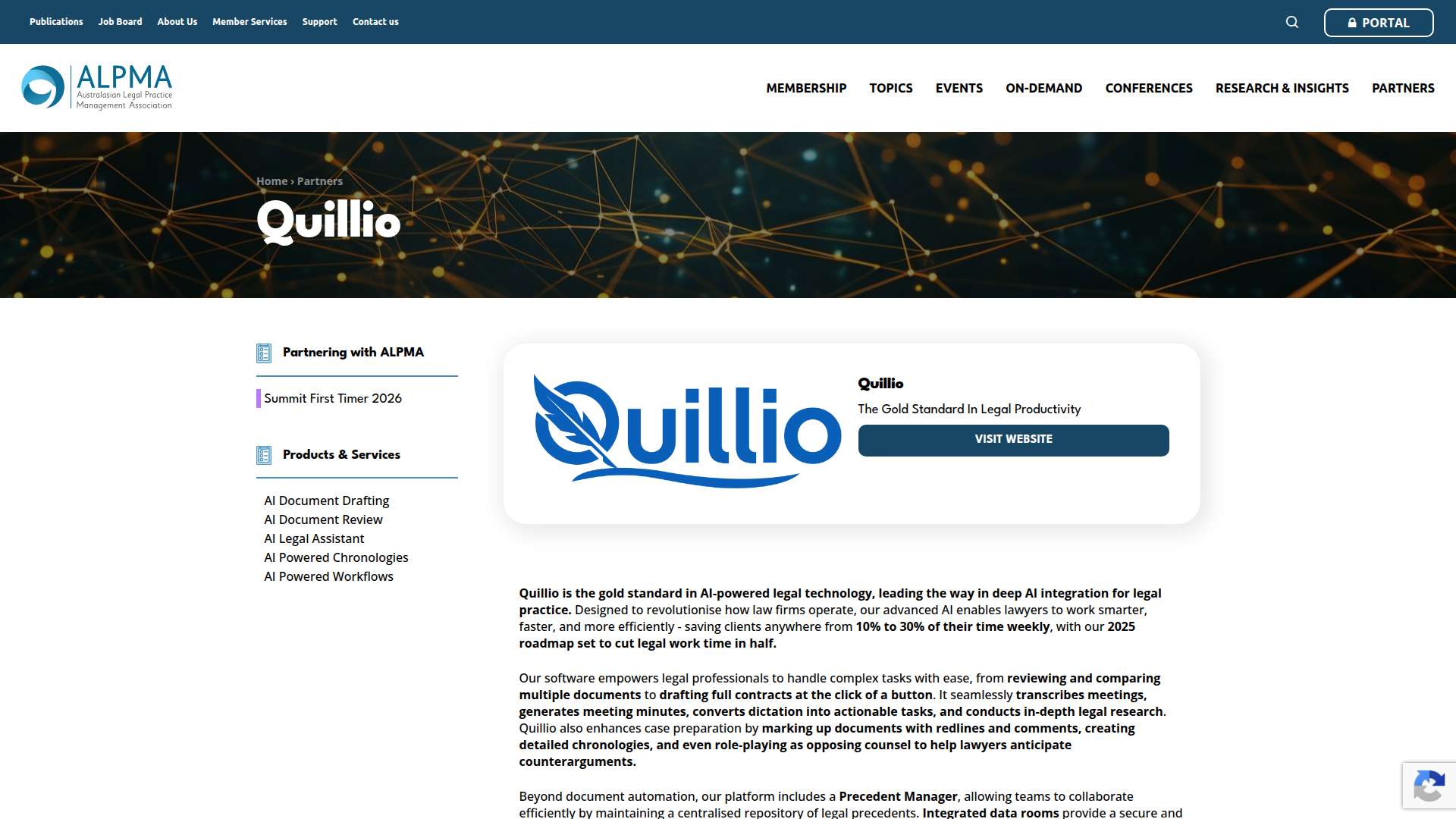로펌의 패러다임을 혁신적으로 재정의하는 AI 에이전트 Quillio