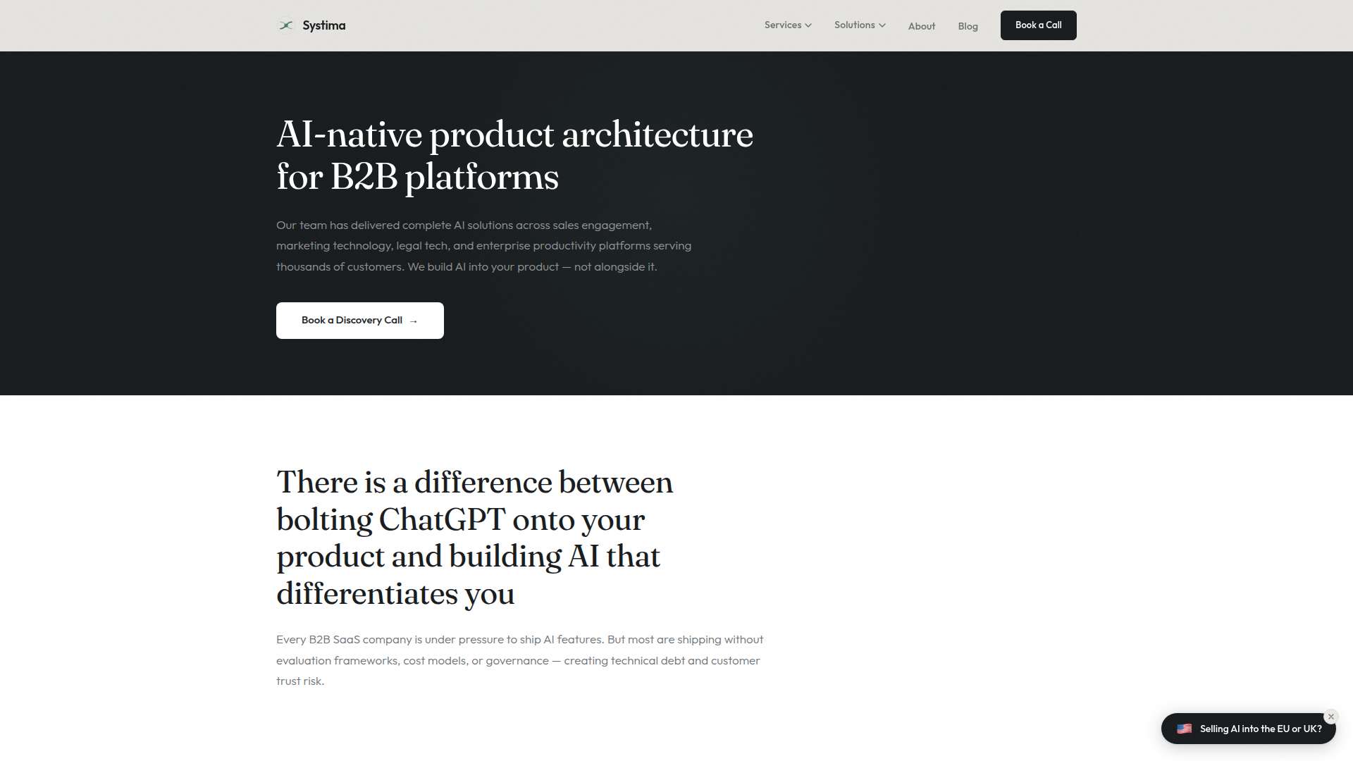 Systima B2B SaaS AI Architecture Breaking Through the Core Technical Barriers Beyond Simple External API Integrations