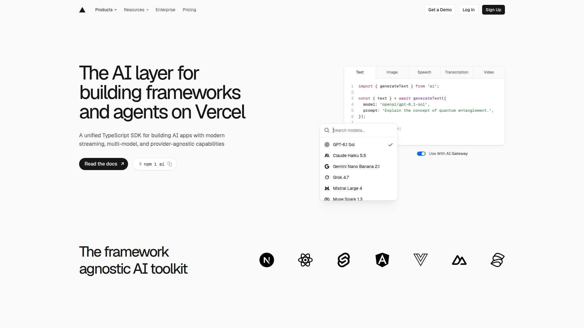 압도적 원가 절감과 10배 생산성 혁신을 실현하는 AI 에이전트 개발 표준 Vercel AI SDK