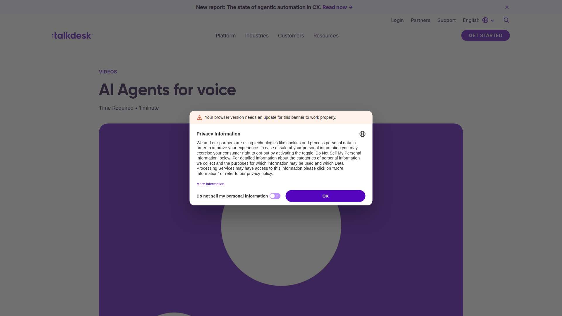 Talkdesk AI Agents for voice