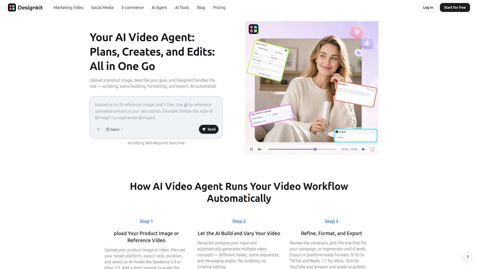 Designkit AI Video Agent