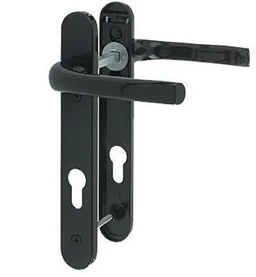 MILA SUPA Door Handle 240mm Euro Backplate c/w 211mm bolt fixing and 92mm centres 2