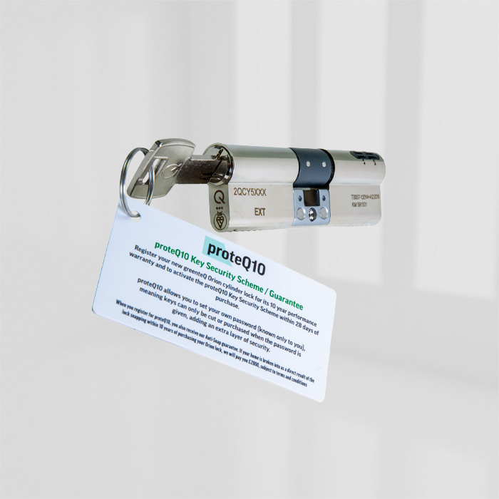 greenteQ 3 Star 40mm x 50mm Double Cylinder Keyed To Differ Satin Nickel 1