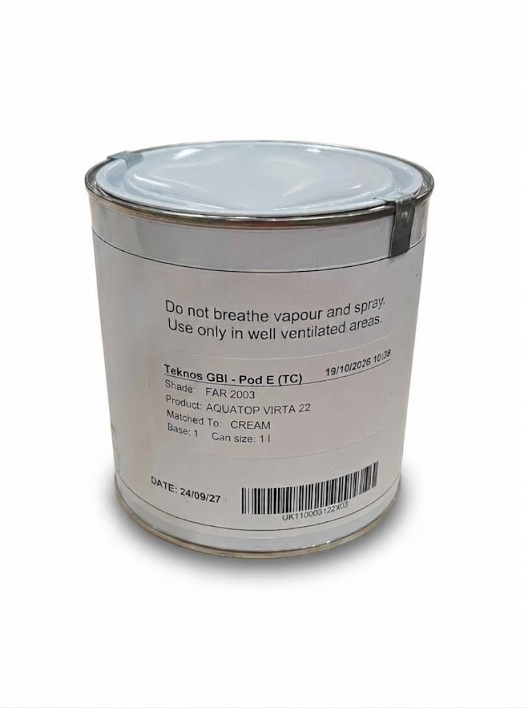 Teknos Aquatop Virta 22 Clean White top Coat 9