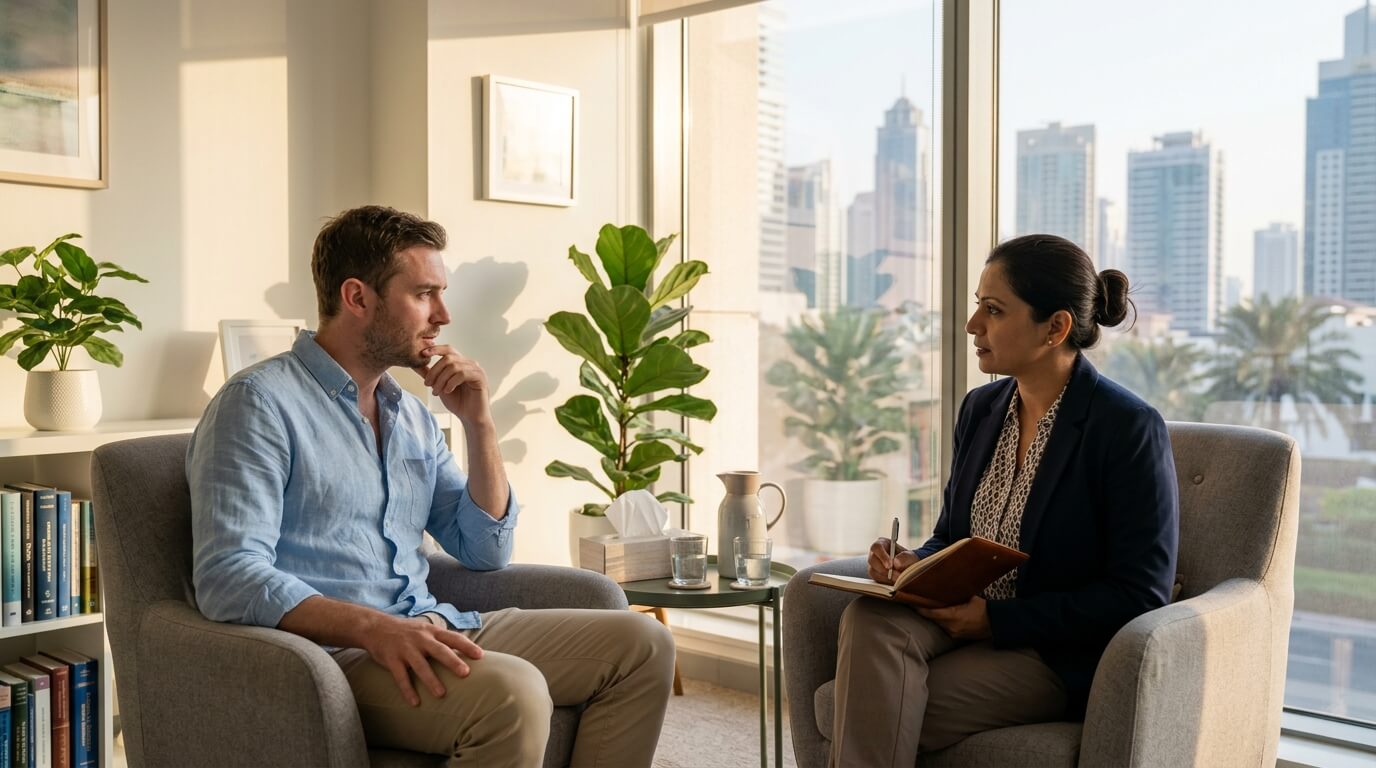 Asking UAE therapist about insurance coverage