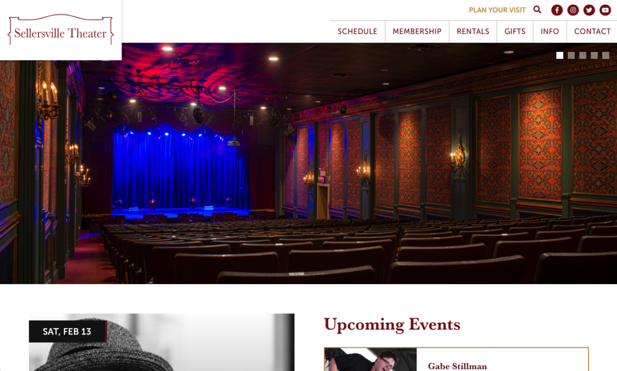 Sellersville Theater & Washington House Website Design // Mind Your Design