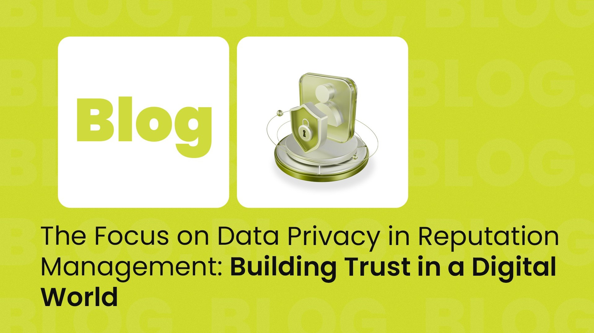 The Focus on Data Privacy in Reputation Management: Building Trust in a Digital World