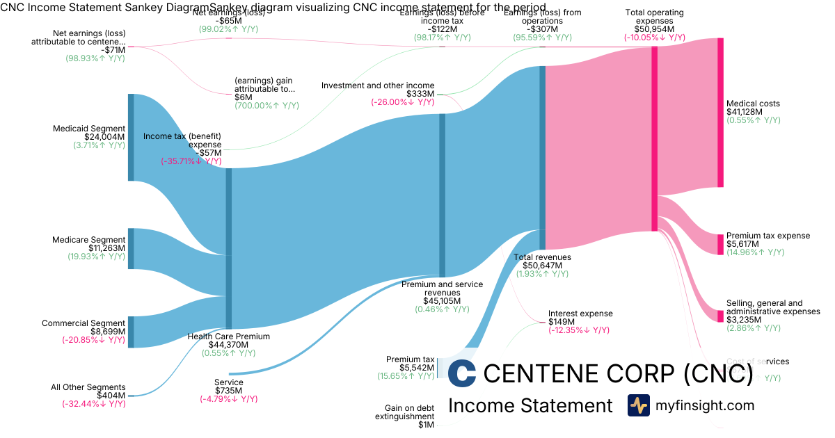 CENTENE CORP  Income Statement