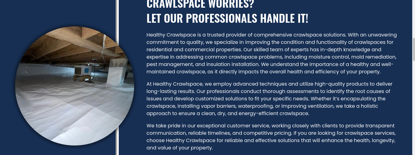 Healthy Crawlspace
