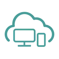 Icon representing API integration with code brackets
