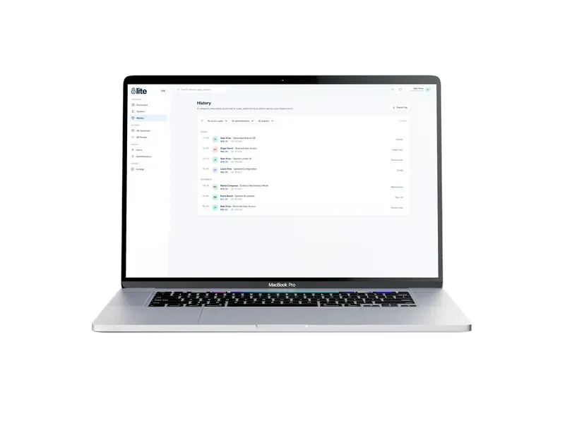 MyLock Lite locker bank overview