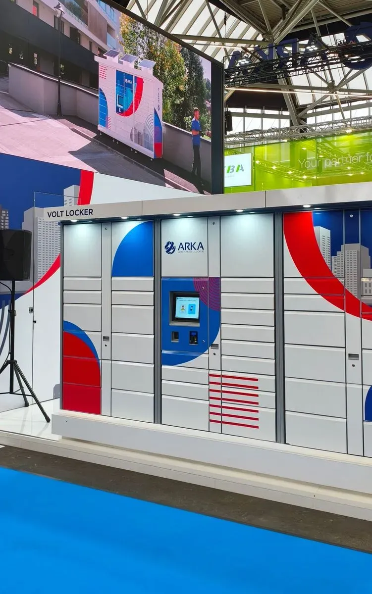 El stand de MyLock en Parcel + Post Expo 2025 con la demo de LockMe en marcha