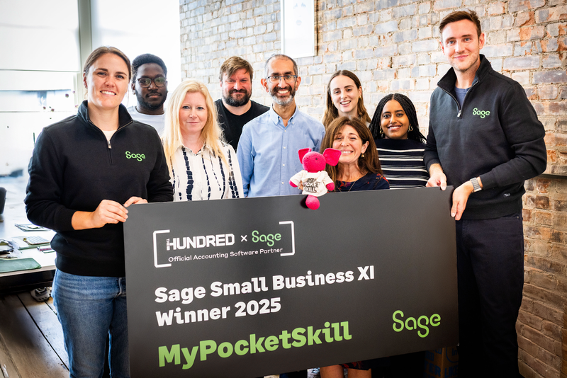 MyPocketSkill surprised by Stuart Broad and Nat Scriver-Brunt from The Hundred