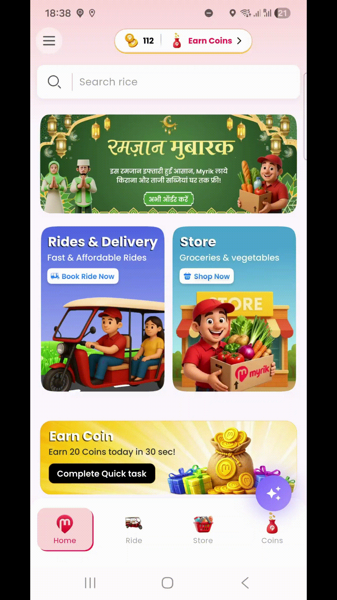 AI assistant booking a ride