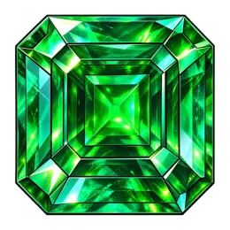An emerald gem, for being curious.