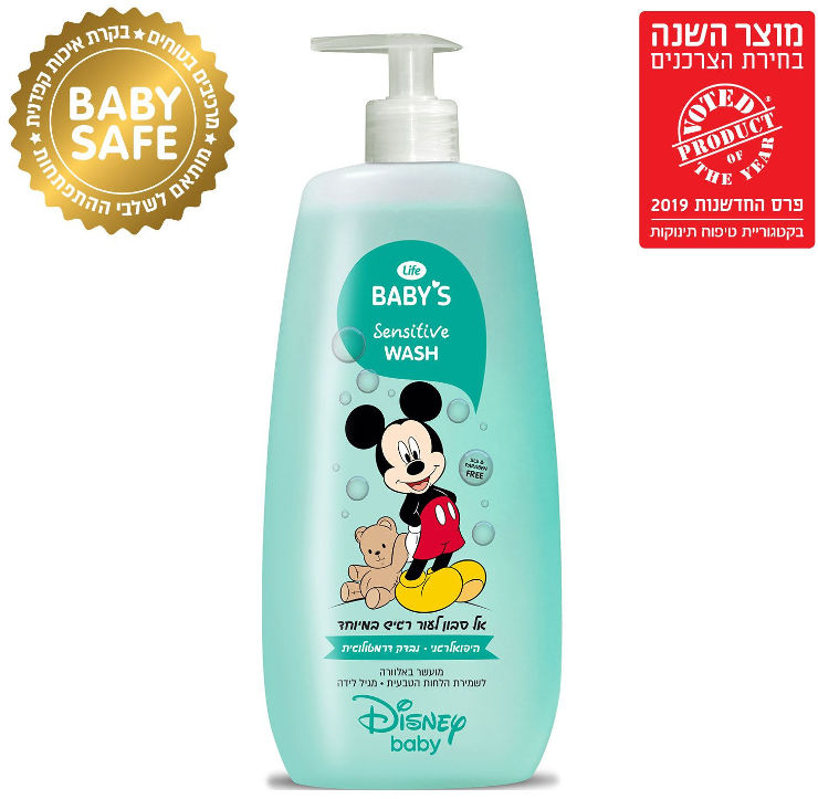 Micky-mouse Sensitive Gentle Baby Wash | Life Baby's