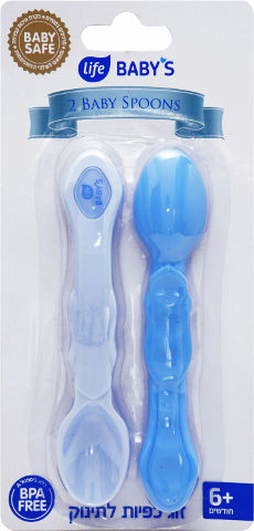 2 Baby Spoons Blue | Life Baby's
