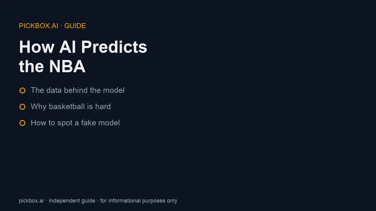 How AI predicts NBA games — Pickbox.AI guide
