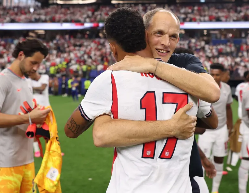 England players celebrating after scoring against Croatia at World Cup 2026 in Dallas