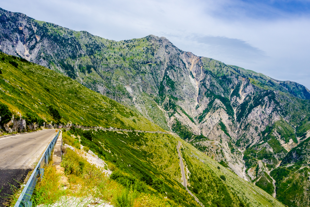 Llogara pass in Albania