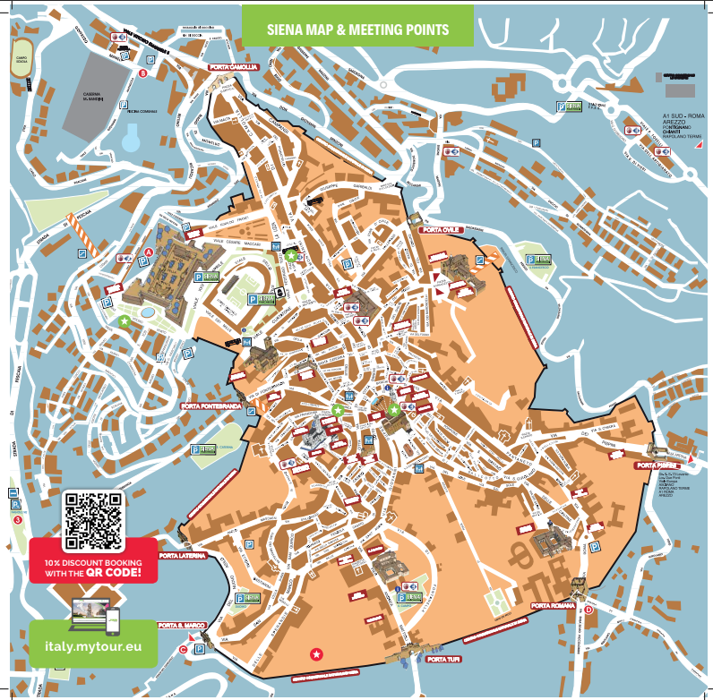 Mappa di Siena: ''La tua porta d'accesso ai luoghi imperdibili e ai consigli dei professionisti''