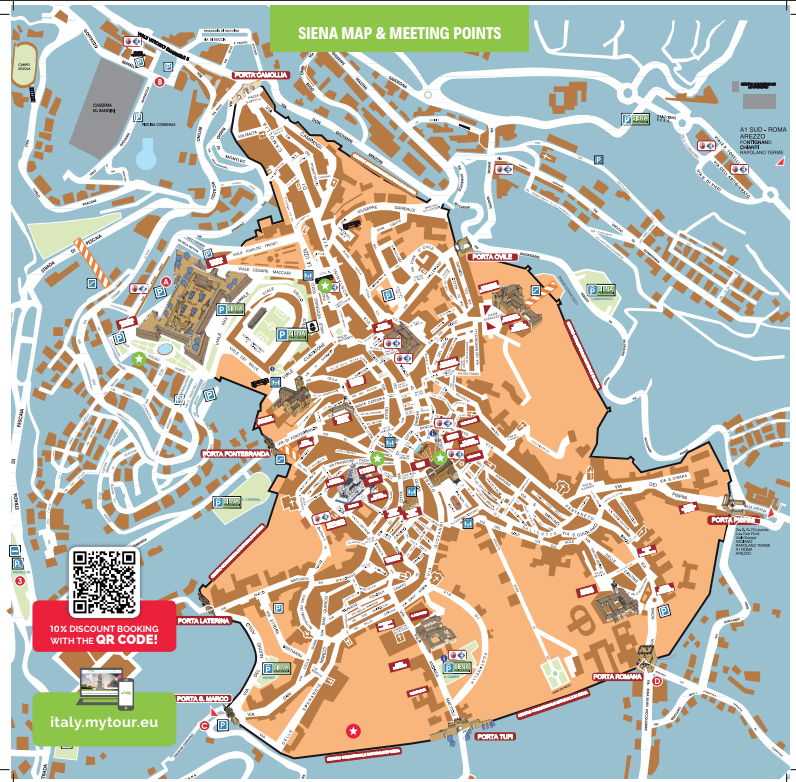 Mappa di Siena La tua porta d accesso ai luoghi imperdibili e