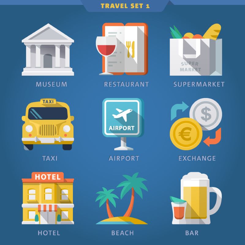 traveling plan logos signs list
